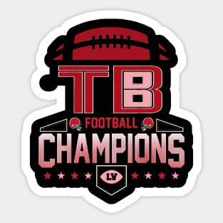 Tampa Bay Football Champions Sticker